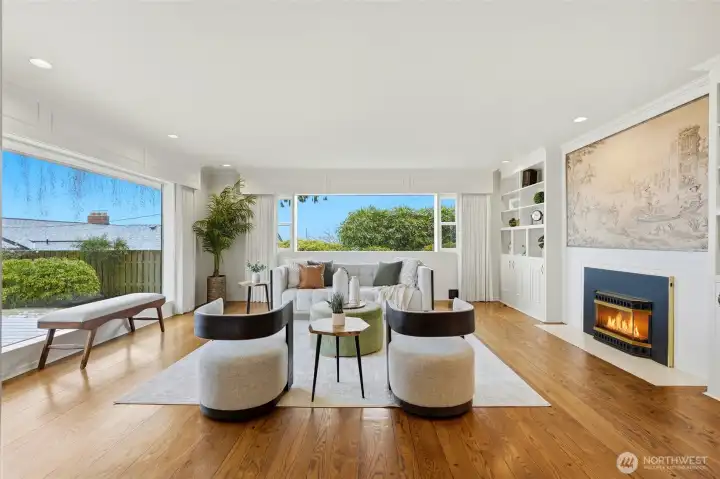 Located just off to the right of entry.