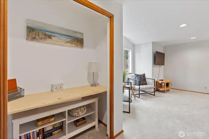 Closet in the bonus room