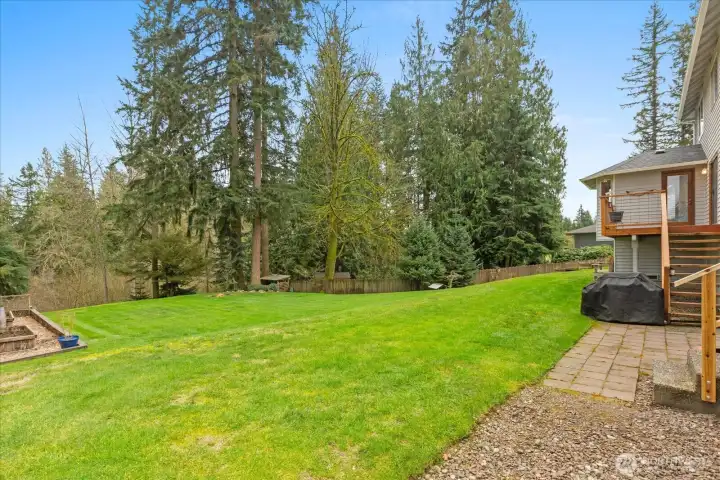 Patio below the deck