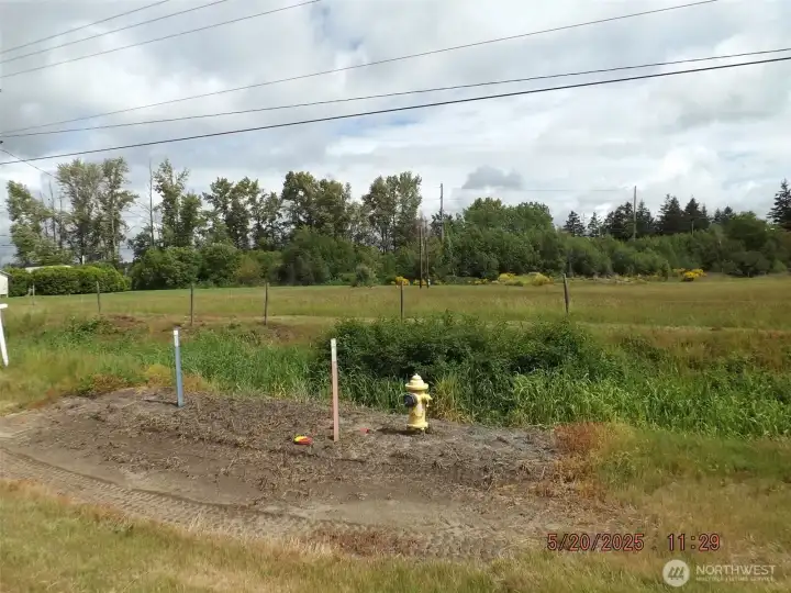 Site, showing water/electricy