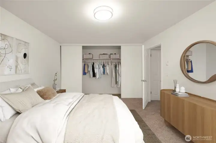 Primary bedroom (virtually staged)