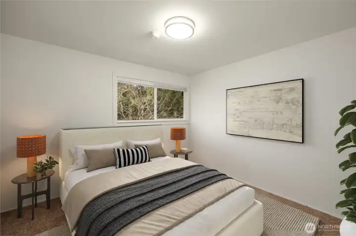 Second bedroom (virtually staged)