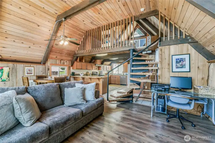 Beautiful vaulted ceilings!