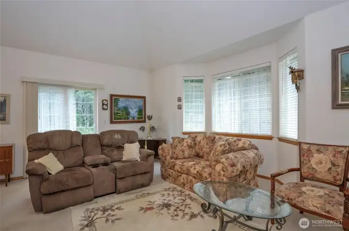 Livingroom With Slider To Side Yard