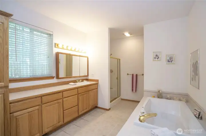 Huge Primary Bathroom with Massive Soaking Tub