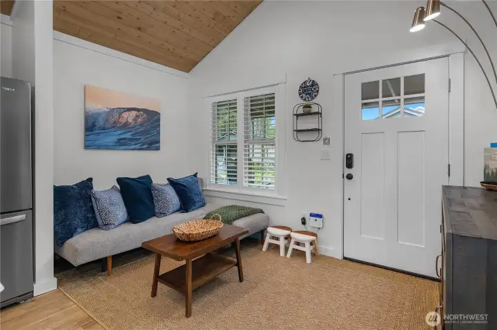Walk into the open sitting area