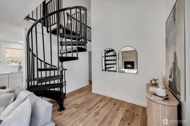 Spiral stair case.