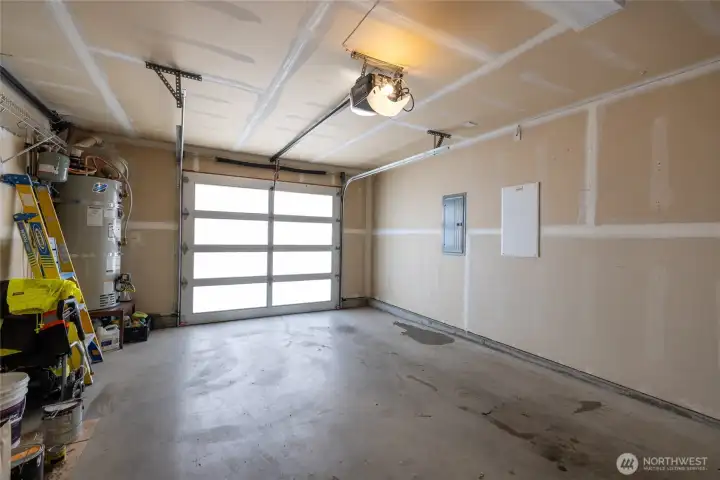 Oversize garage with plenty of storage on the side. Oversize garage with plenty of storage on the side.