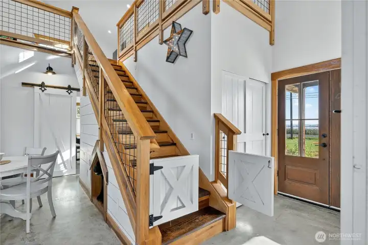 The loft has endless potential! Enough space for a small gym, TV Room, and studio.