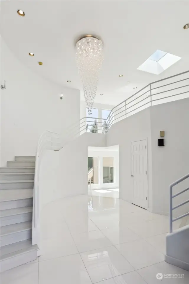 Grand Foyer with 16 ft ceilings
