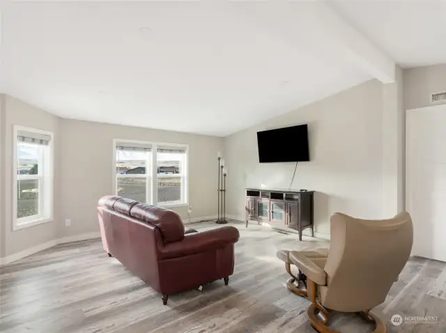 Warm and inviting living room