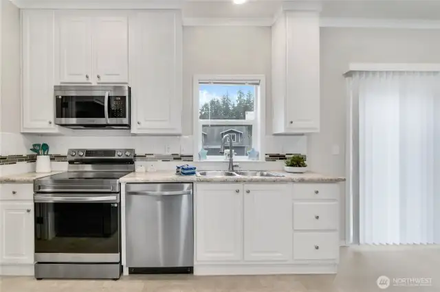 All new stainless steel appliances!