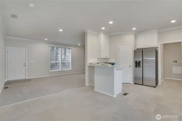 View from Dining area back toward front door.