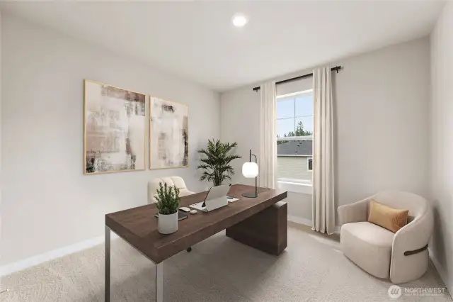 Guest bedroom 3. Photo contains virtual staging.