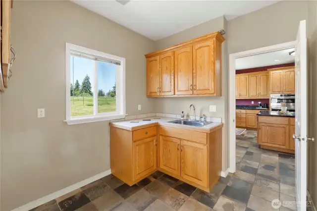 Main floor laundry room