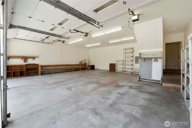 Huge attached garage