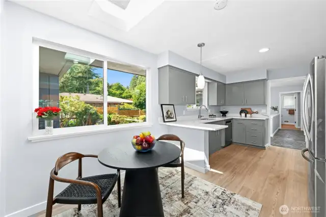 Remodeled Kitchen with Eating Space