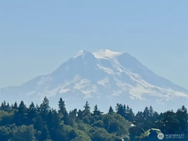 Mt Rainier view from the deck.