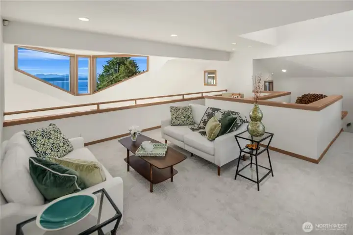 Great night time hangout area on 2nd floor.