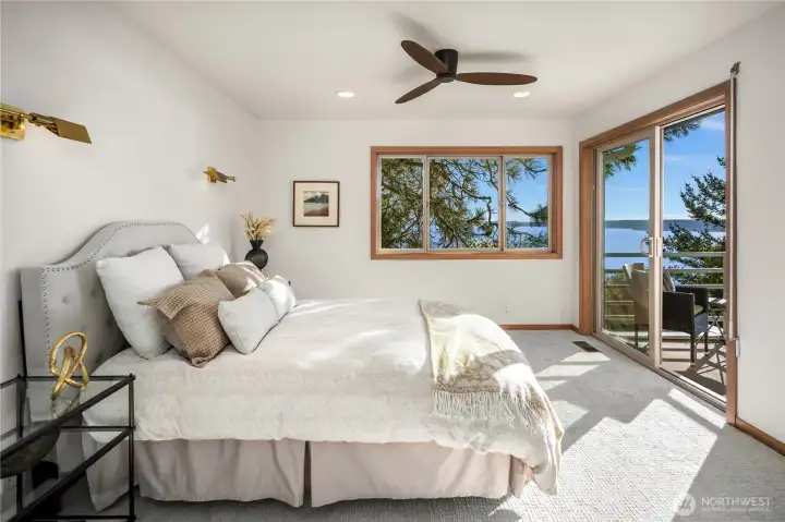 New ceiling fan, and whole house air conditioning!