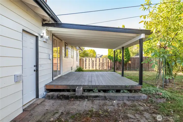 Garage Man Door & Covered Deck