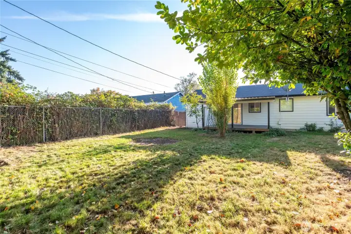Large Private Back Yard