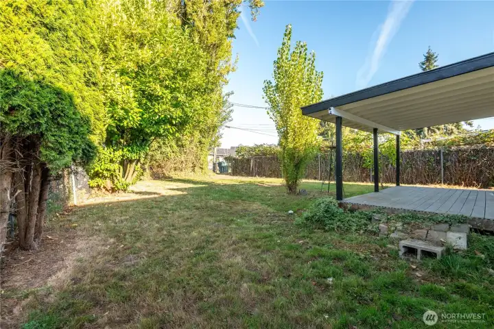 Side Yard & Deck