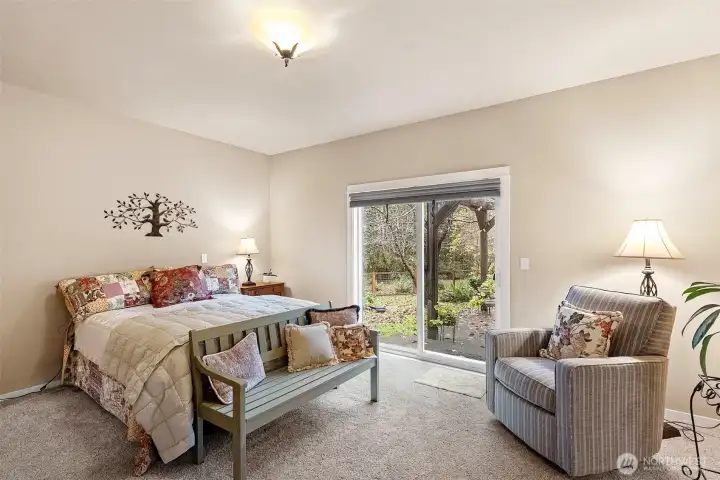 Primary with slider to back yard