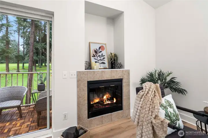 TV Nook Over Fireplace