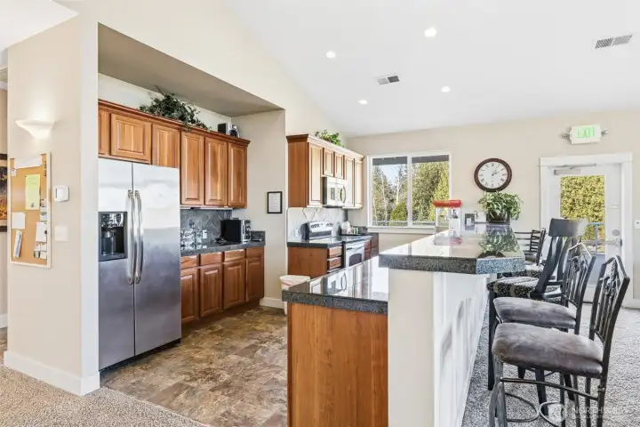 Kitchen in clubhouse