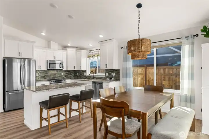 Kitchen with Eating Space & d  Dining Area