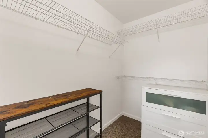 Primary walk-in closet