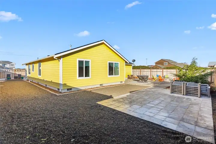 Back & Side Yard with gorgeous low-maintenance landscaping