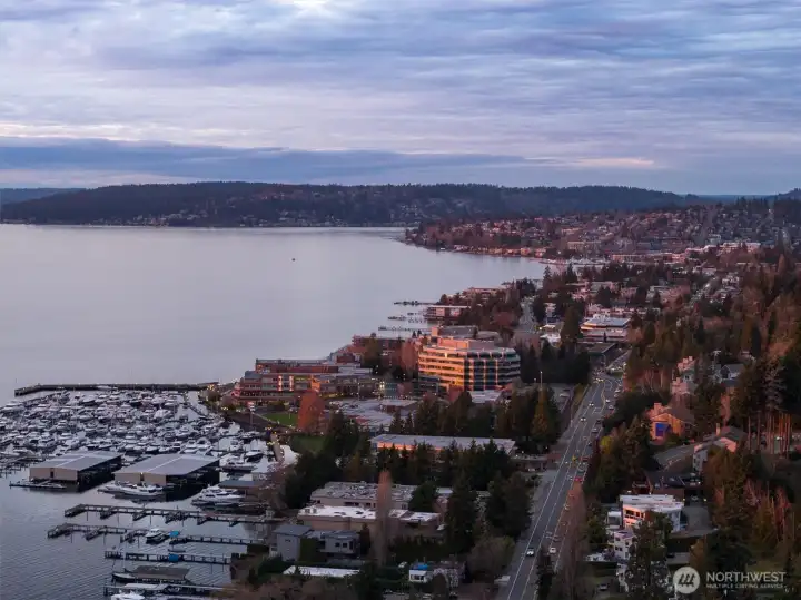 Convenient location to Carillon Point, Downtown Kirkland, SR 520 and Bellevue
