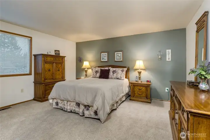 Generous primary suite