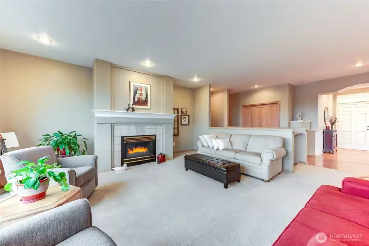 The view towards the entry.