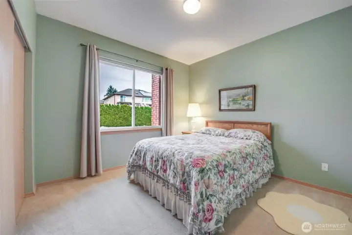 Bedroom 2....also spacious with ample closet space.  Don't miss the hallway walk-in linen closet.