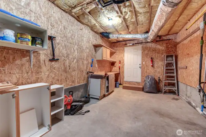 View towards the door and deck. Lots of lighting here.