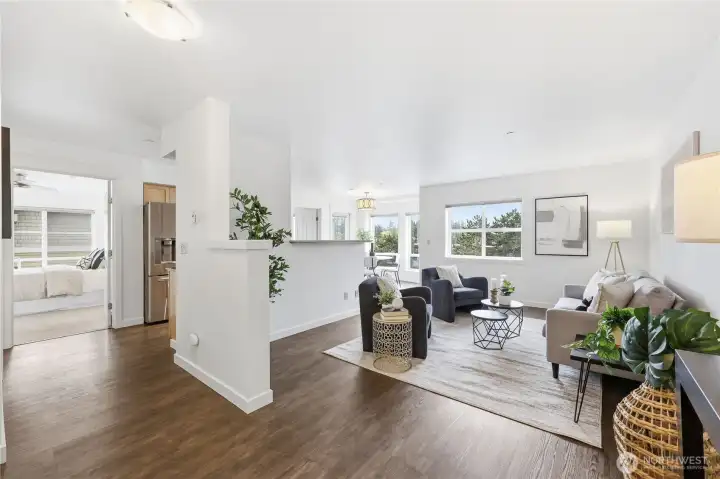 Freshly painted throughout, this condo is light and bright!