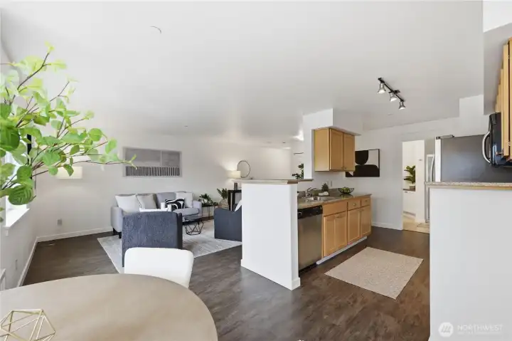 Wide passage for easy mobility.