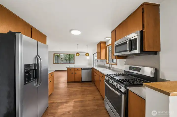 Plenty of room to work in this kitchen!