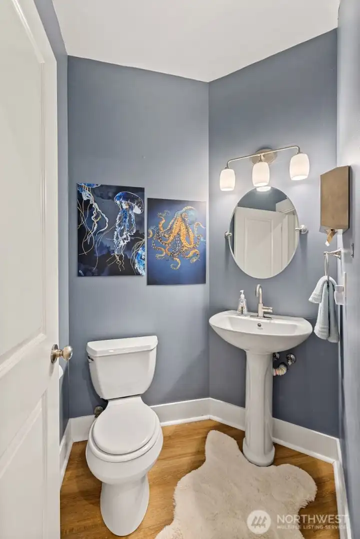 Powder Room on the main floor.