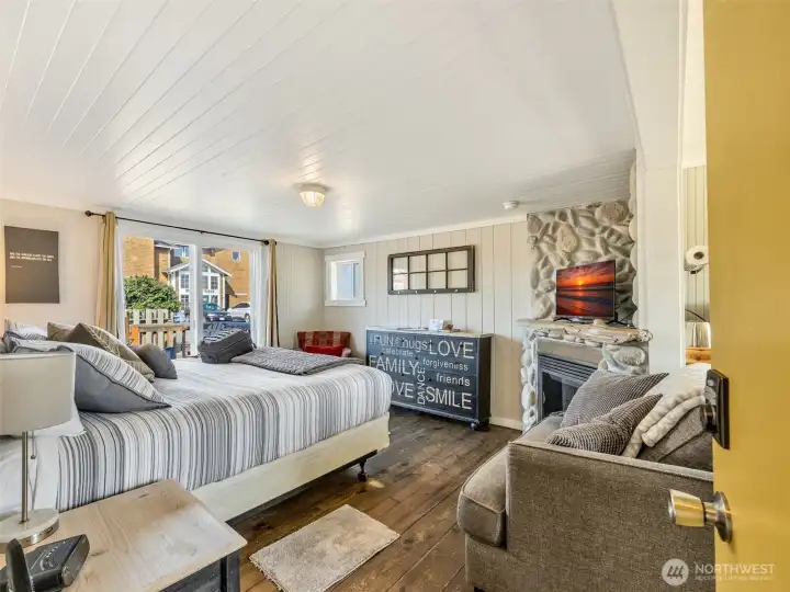 . Bright and open bedroom with natural light in this Long Beach WA vacation rental