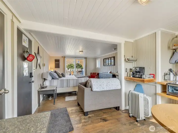 Open concept living and kitchen space designed for comfort and rental appeal