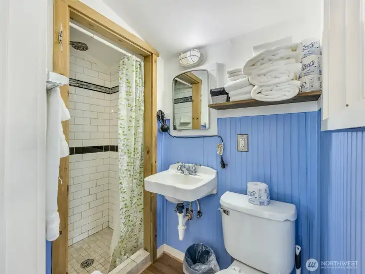 bathroom with practical layout for guests or short term rental use