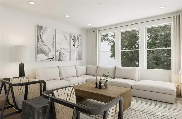 Pictures of Model Home Interior Renderings. Not pictures of actual home. Features, colors, layout may vary.