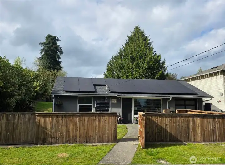 Front fence was just refurbished.