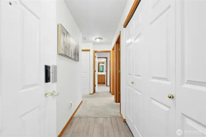Nice storage in your entry, recent LVP flooring