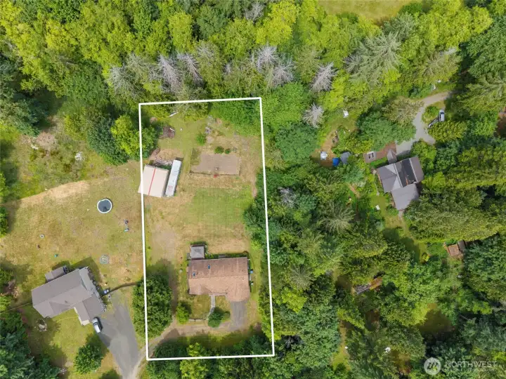 Aerial view 1.17 acres Aerial view 1.17 acres