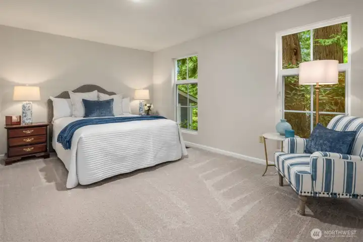Larger second bedroom. Larger second bedroom.